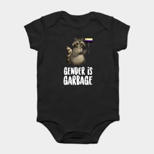 Gender Is Garbage Raccoon Baby Bodysuit